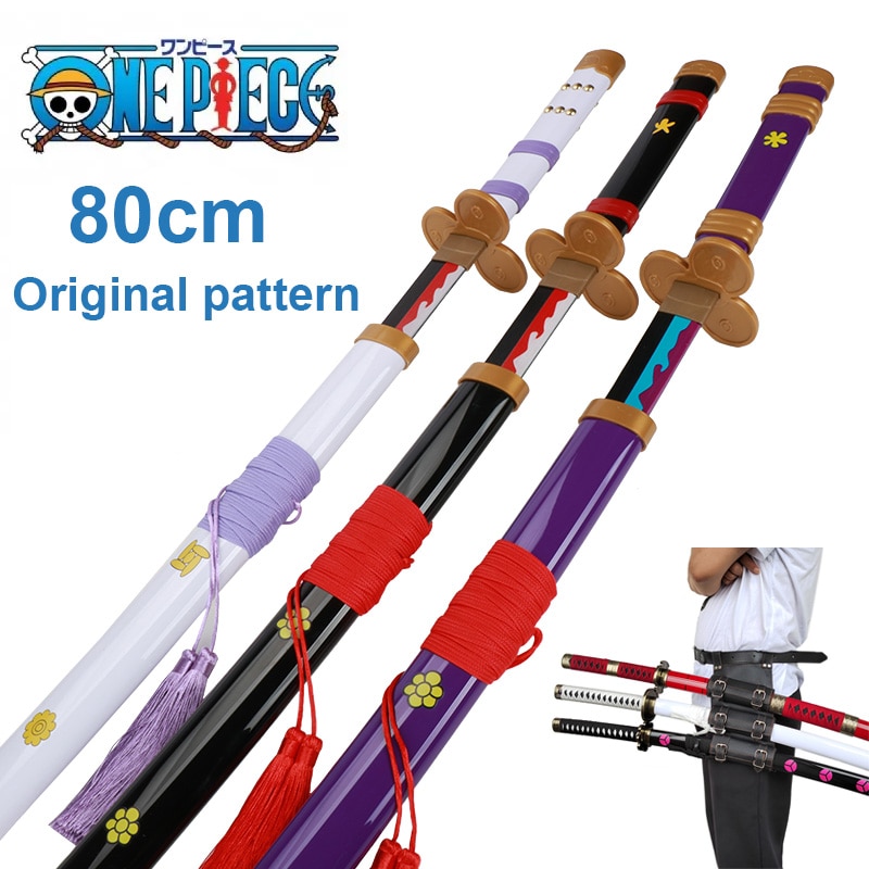 80cm One piece Bamboo wood Toys Swords - Manga Fun Shop