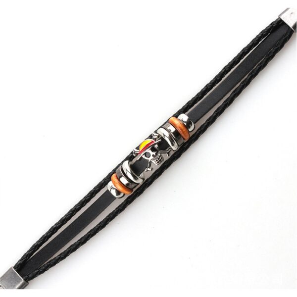 Fashion One Piece Cartoon Anime Bracelet Luffy Zoro European And American Retro Man Bracelet Adjustable Accessories