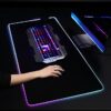 LED Light Mause Pad For Computer Mouse Pad Anime Desk Mat PC Gamer Cabinet For Office