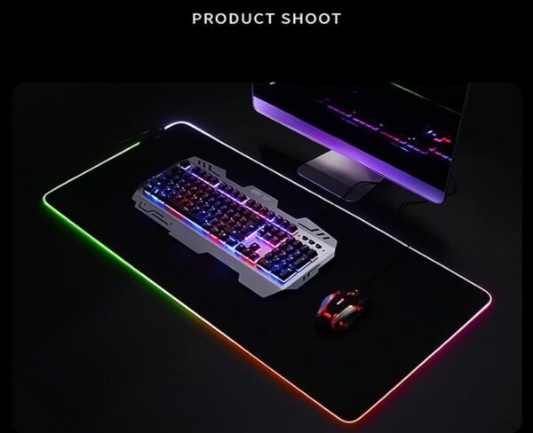 LED Light Mause Pad For Computer Mouse Pad Anime Desk Mat PC Gamer Cabinet For Office