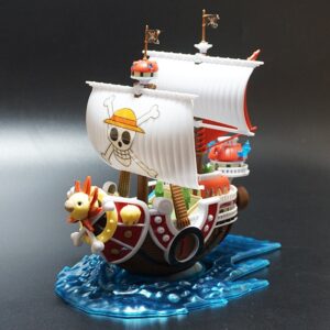 Hot Anime One Piece Thousand Sunny Pirate Ship Model DIY Assembled Boat Models Decoration Collectible Toys