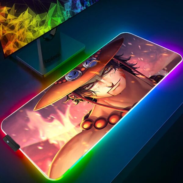 LED Light Mause Pad For Computer Mouse Pad Anime Desk Mat PC Gamer Cabinet For Office