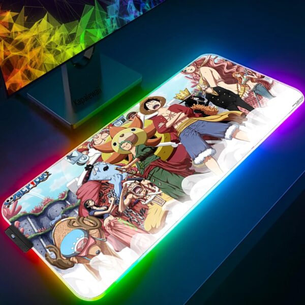 LED Light Mause Pad For Computer Mouse Pad Anime Desk Mat PC Gamer Cabinet For Office