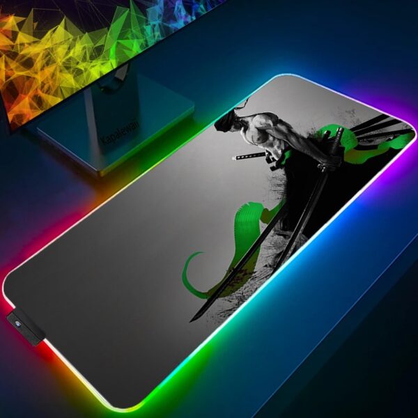 LED Light Mause Pad For Computer Mouse Pad Anime Desk Mat PC Gamer Cabinet For Office