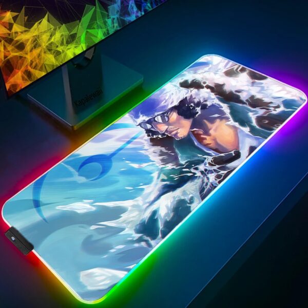 LED Light Mause Pad For Computer Mouse Pad Anime Desk Mat PC Gamer Cabinet For Office