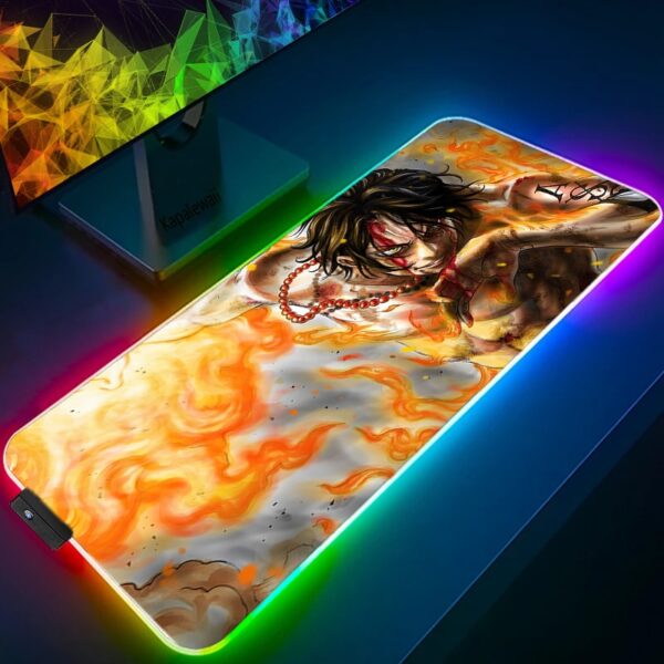 LED Light Mause Pad For Computer Mouse Pad Anime Desk Mat PC Gamer Cabinet For Office