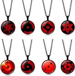 Glass Gemstone Anime Necklace for Cosplay Fans