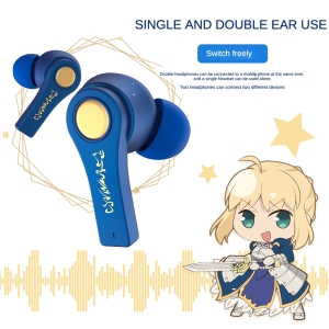 Anime Fate Stay Night Altria Pendragon Saber Armor Wireless Bluetooth 5 3 Headphone Intelligent Noise Cancellation