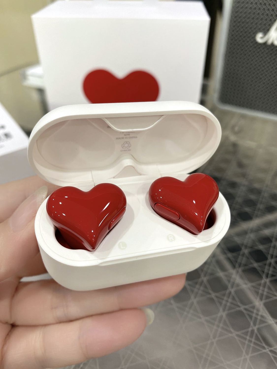 2023 New HeartBuds Bluetooth Heart Shaped Headphones Earbuds