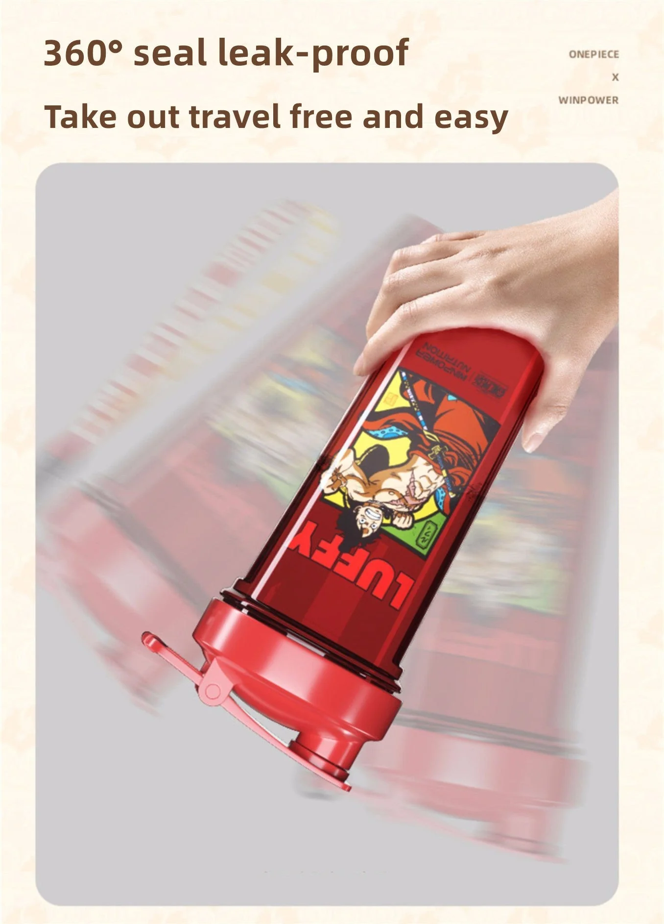 Anime Shaker Bottle One Piece Shaker Cup Large Capacity Portable Blind Box  Water Cup featuring Luffy, Zoro, Nami, Sanji, Robin and Kaido - Manga Fun  Shop