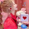 Wireless Headphones Heart Shaped Earphones Woman Bluetooth Earphone High Quality Heart Earbuds