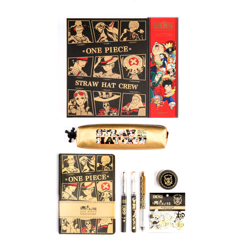 One Piece Stationery Set High Appearance Level Gift Box ONE PIECE New  Journey Gift Box Neutral Pen Book sticker set - Manga Fun Shop