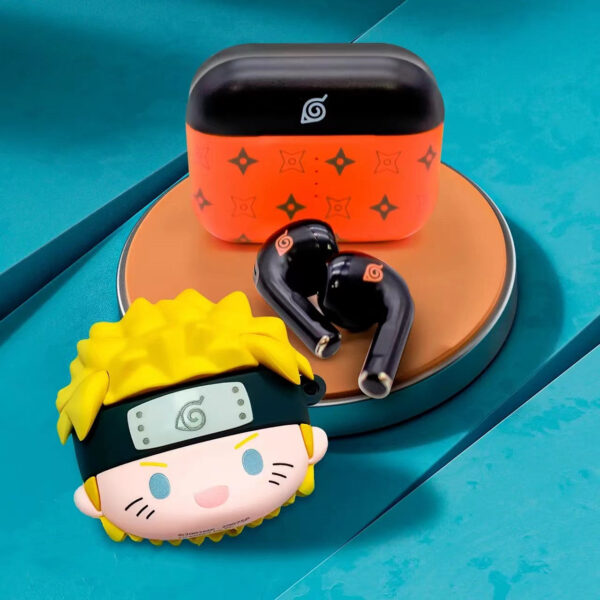 Naruto Uzumaki Wireless Bluetooth Earbuds Set with Protective Sleeve