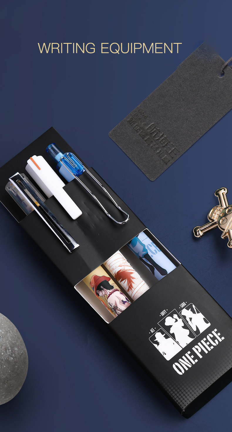 One Piece Stationery High Appearance Level Gift Box ONE PIECE New Journey Gift Box Neutral Pen Book sticker set
