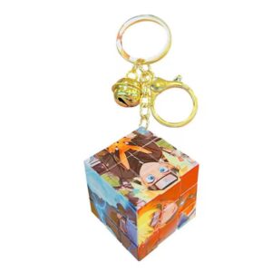 Naruto Sasuke/Kakashi Handsome Rubik’s Cube Keychain: Stylish Toy Accessory