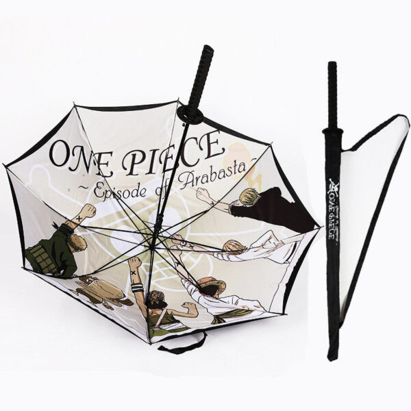 Zoro Katana One Piece Umbrella: 1:1 Scale, Rust-Proof, with Bonus Straps