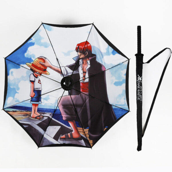 Zoro Katana One Piece Umbrella: 1:1 Scale, Rust-Proof, with Bonus Straps