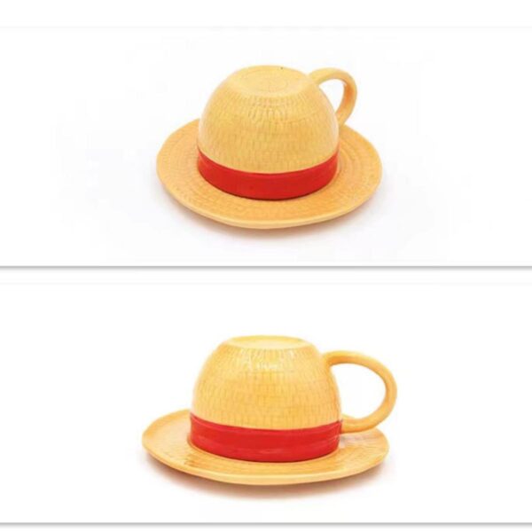 One Piece Mug Luffy/Ace/Sabo Hat Shaped Ceramic Mug Collection: Limited Edition Dolomite Mugs