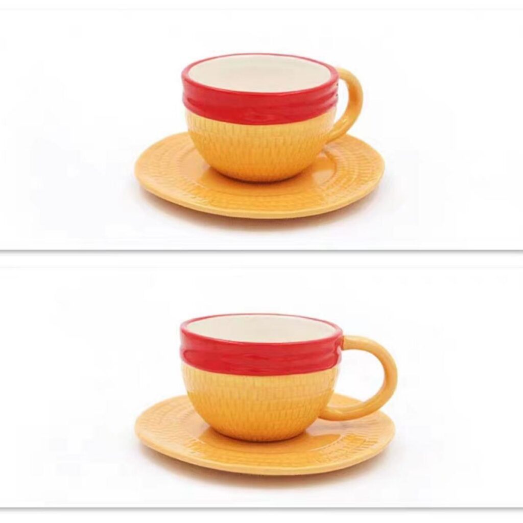 One Piece Mug Luffy/Ace/Sabo Hat Shaped Ceramic Mug Collection: Limited Edition Dolomite Mugs