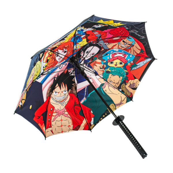 Zoro Katana One Piece Umbrella: 1:1 Scale, Rust-Proof, with Bonus Straps