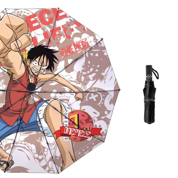 One Piece Umbrella Luffy/Zoro Handsome Collapsible Umbrella: Sturdy Rain and Sunshine Protection