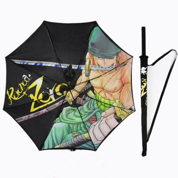 Zoro Katana One Piece Umbrella: 1:1 Scale, Rust-Proof, with Bonus Straps