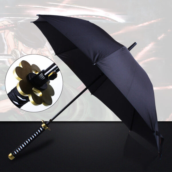 Zoro Katana One Piece Umbrella: 1:1 Scale, Rust-Proof, with Bonus Straps