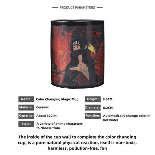 Naruto Discoloration Cup Pein/Itachi/Madara Stylish Encounter Hot Water Discoloration Cup