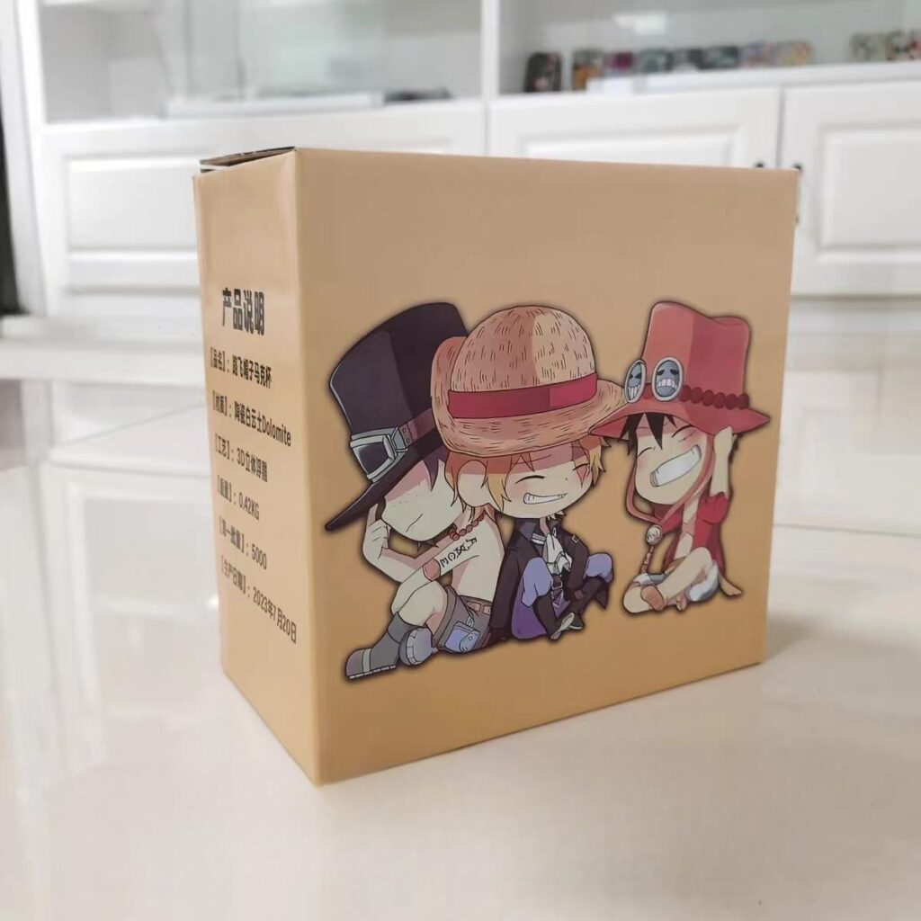 One Piece Mug Luffy/Ace/Sabo Hat Shaped Ceramic Mug Collection: Limited Edition Dolomite Mugs