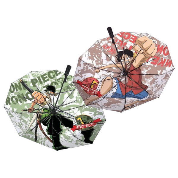 One Piece Umbrella Luffy/Zoro Handsome Collapsible Umbrella: Sturdy Rain and Sunshine Protection