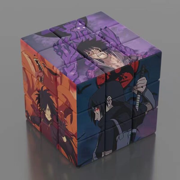 Naruto Rubik’s Cube Sasuke/Kakashi/Itachi Cool Rubik’s Cube Toy: Creative Fun Decoration