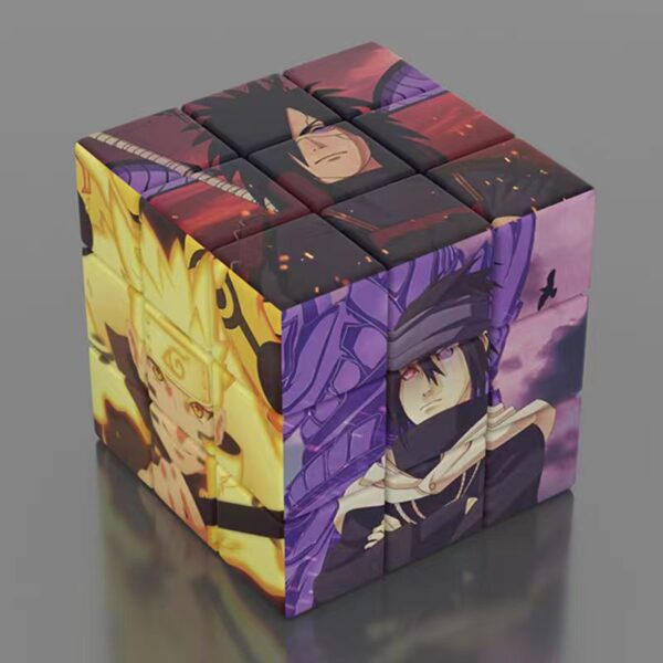Naruto Rubik’s Cube Sasuke/Kakashi/Itachi Cool Rubik’s Cube Toy: Creative Fun Decoration