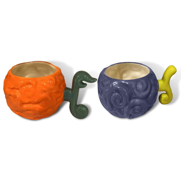 One Piece Coffee Cup Flame-Flame Fruit/Rubber-Rubber Fruit Ceramic Coffee Cup: Exquisite, Heat-Resistant, and Durable