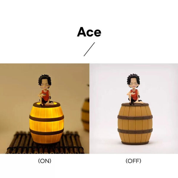 One Piece night light Luffy/Ace/Sabo Night Light: Exquisite Tabletop Decoration for a Lovely Atmosphere