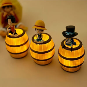 One Piece night light Luffy/Ace/Sabo Night Light: Exquisite Tabletop Decoration for a Lovely Atmosphere