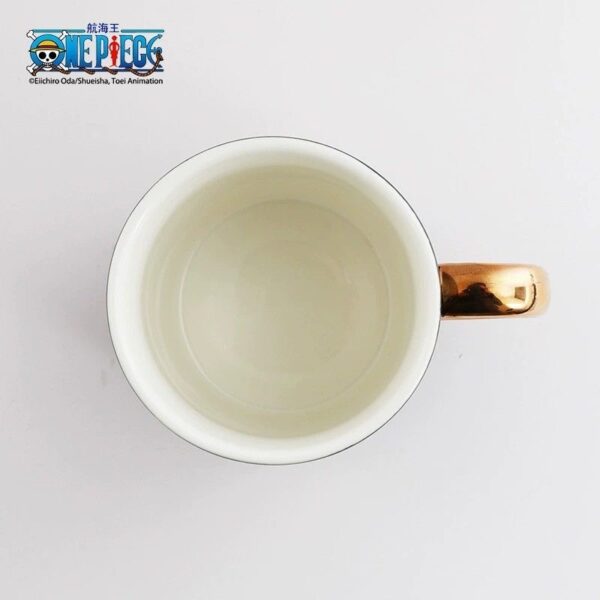 One Piece Mug Black Gold Mug Ceramic Coffee Mug Water Cup Gift Mug Luffy/Ace/Zoro