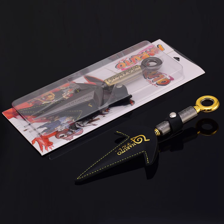 Naruto Anime Merchandise: Fourth Hokage Flying Thunder God Kunai Shuriken Bearing Edition Metal Weapon Model Toy
