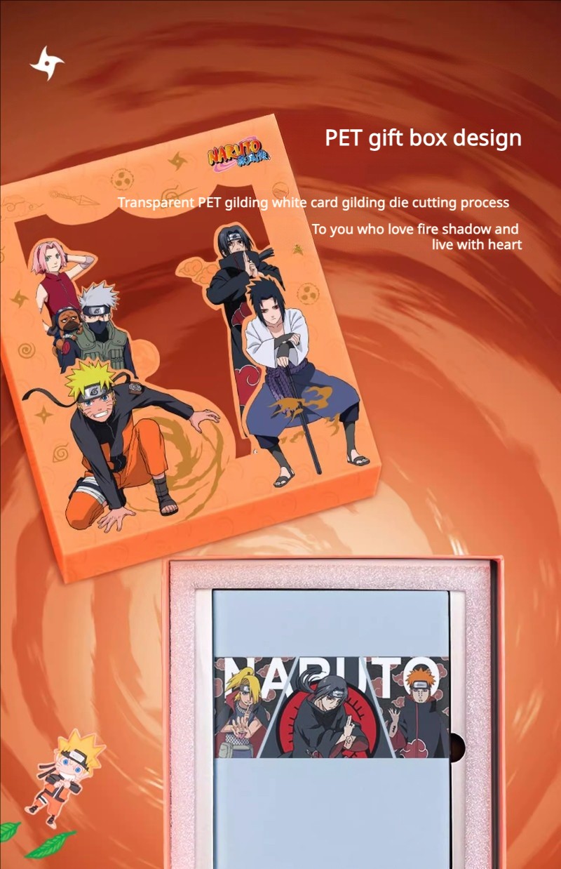 Naruto Notebook Thickened High-Quality Gift Box Student Cartoon Anime Leather Notebook Shippuden Deluxe Stationery Set