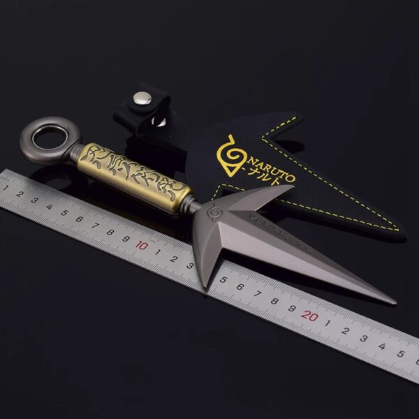 Naruto Anime Merchandise: Fourth Hokage Flying Thunder God Kunai Shuriken Bearing Edition Metal Weapon Model Toy
