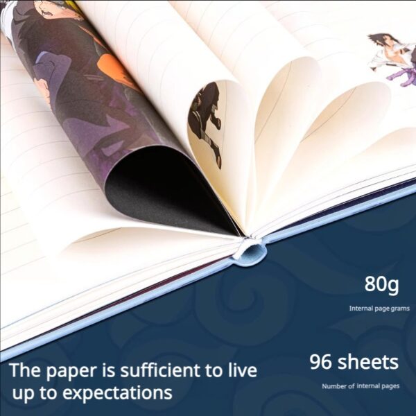 Naruto Notebook Thickened High-Quality Gift Box Student Cartoon Anime Leather Notebook Shippuden Deluxe Stationery Set