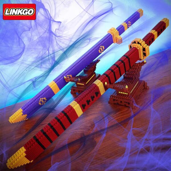 One Piece Zoro Yamato Sword Building Block Assembled Scabbard, Shusui, Sandai kitetsu, Wadou Ichimonji