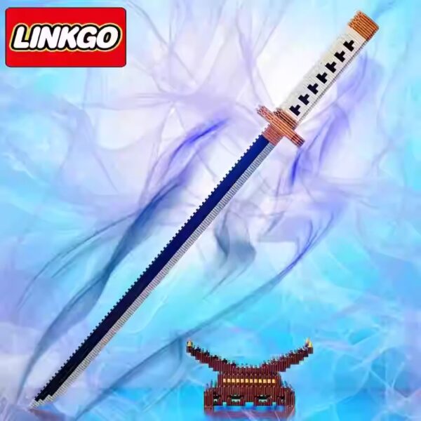 One Piece Zoro Yamato Sword Building Block Assembled Scabbard, Shusui, Sandai kitetsu, Wadou Ichimonji