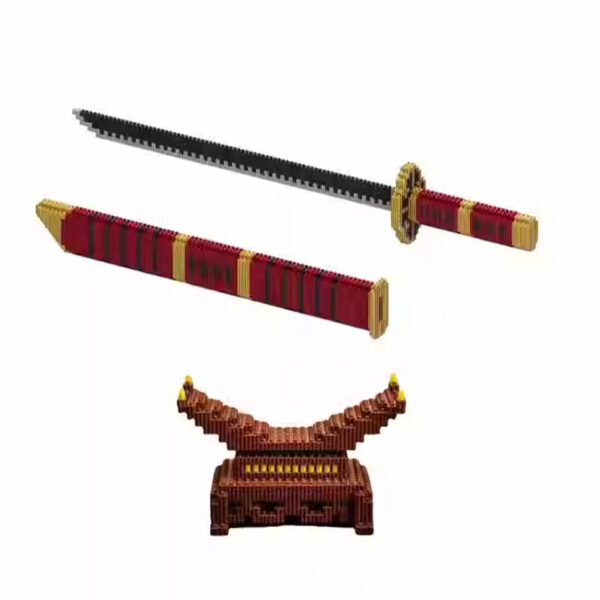 One Piece Zoro Yamato Sword Building Block Assembled Scabbard, Shusui, Sandai kitetsu, Wadou Ichimonji