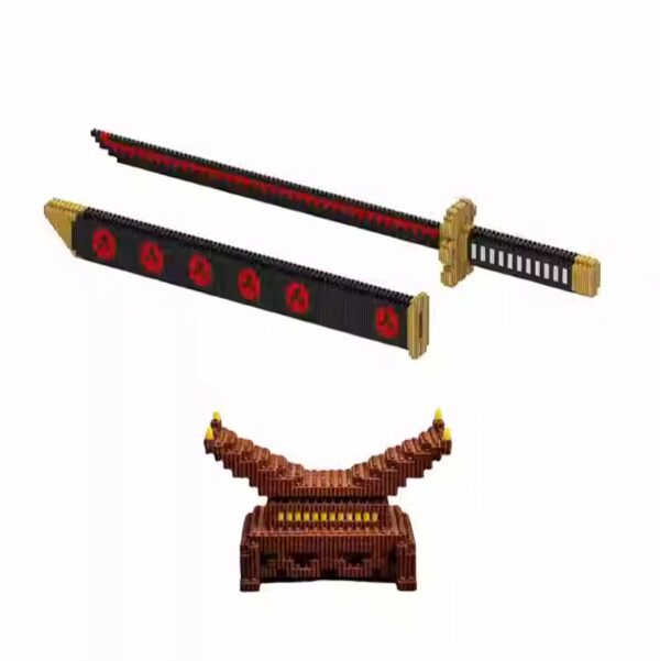 One Piece Zoro Yamato Sword Building Block Assembled Scabbard, Shusui, Sandai kitetsu, Wadou Ichimonji
