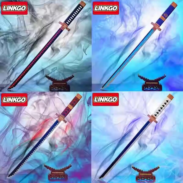 One Piece Zoro Yamato Sword Building Block Assembled Scabbard, Shusui, Sandai kitetsu, Wadou Ichimonji